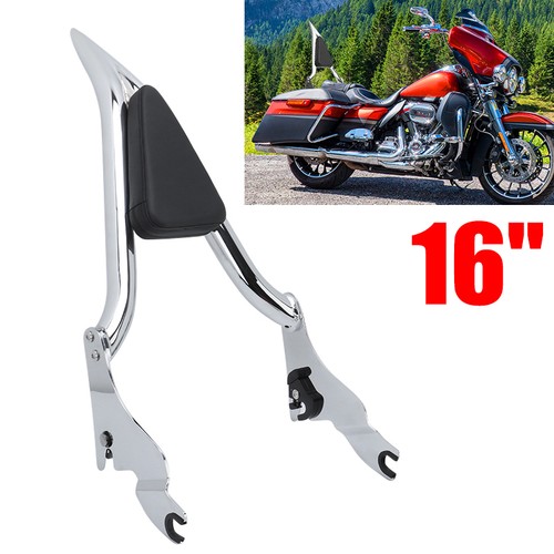 Chrome passenger backrest - passenger,